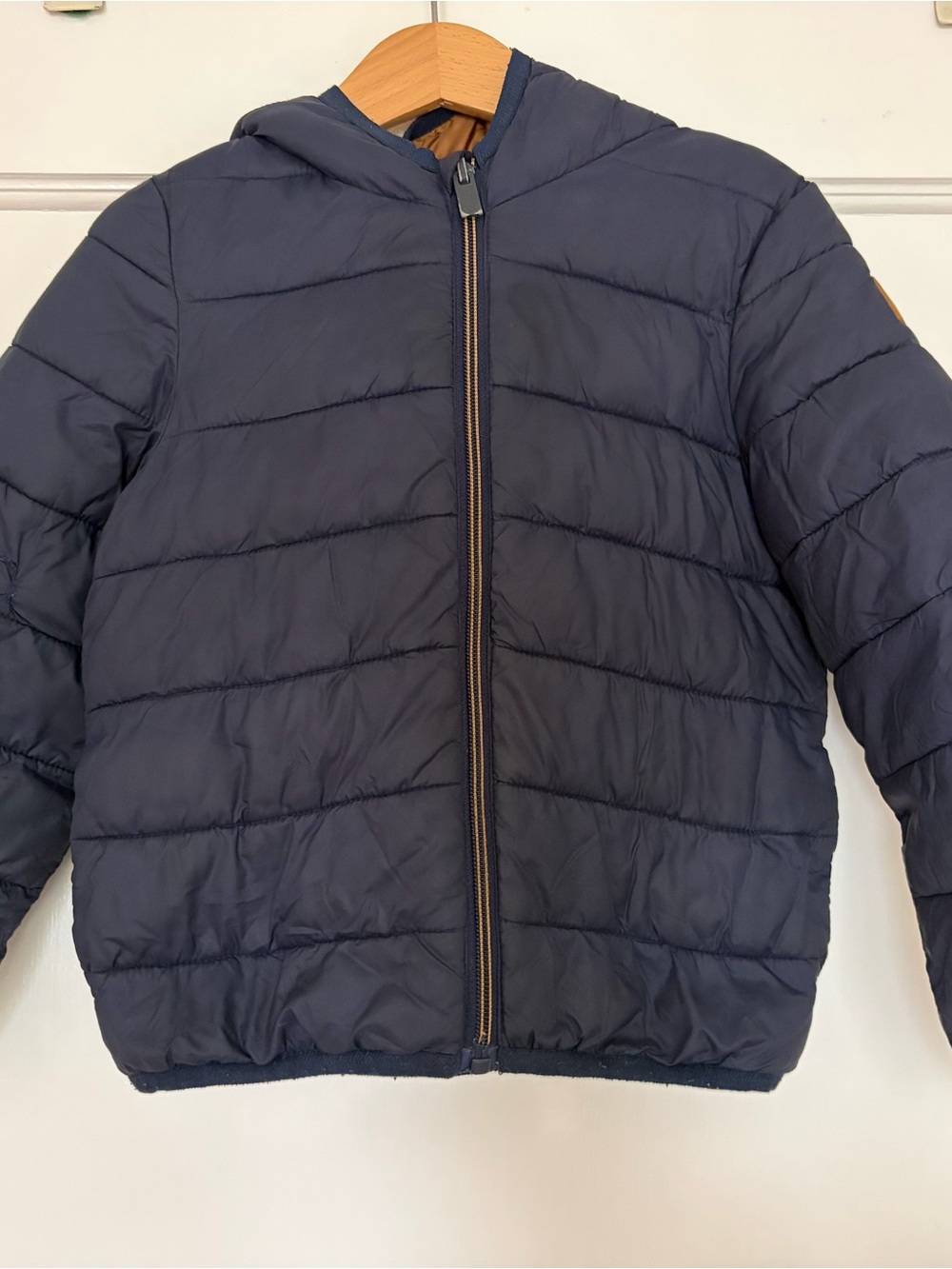 Children's Hooded Navy Puffer Jacket – Lightweight Everyday Coat